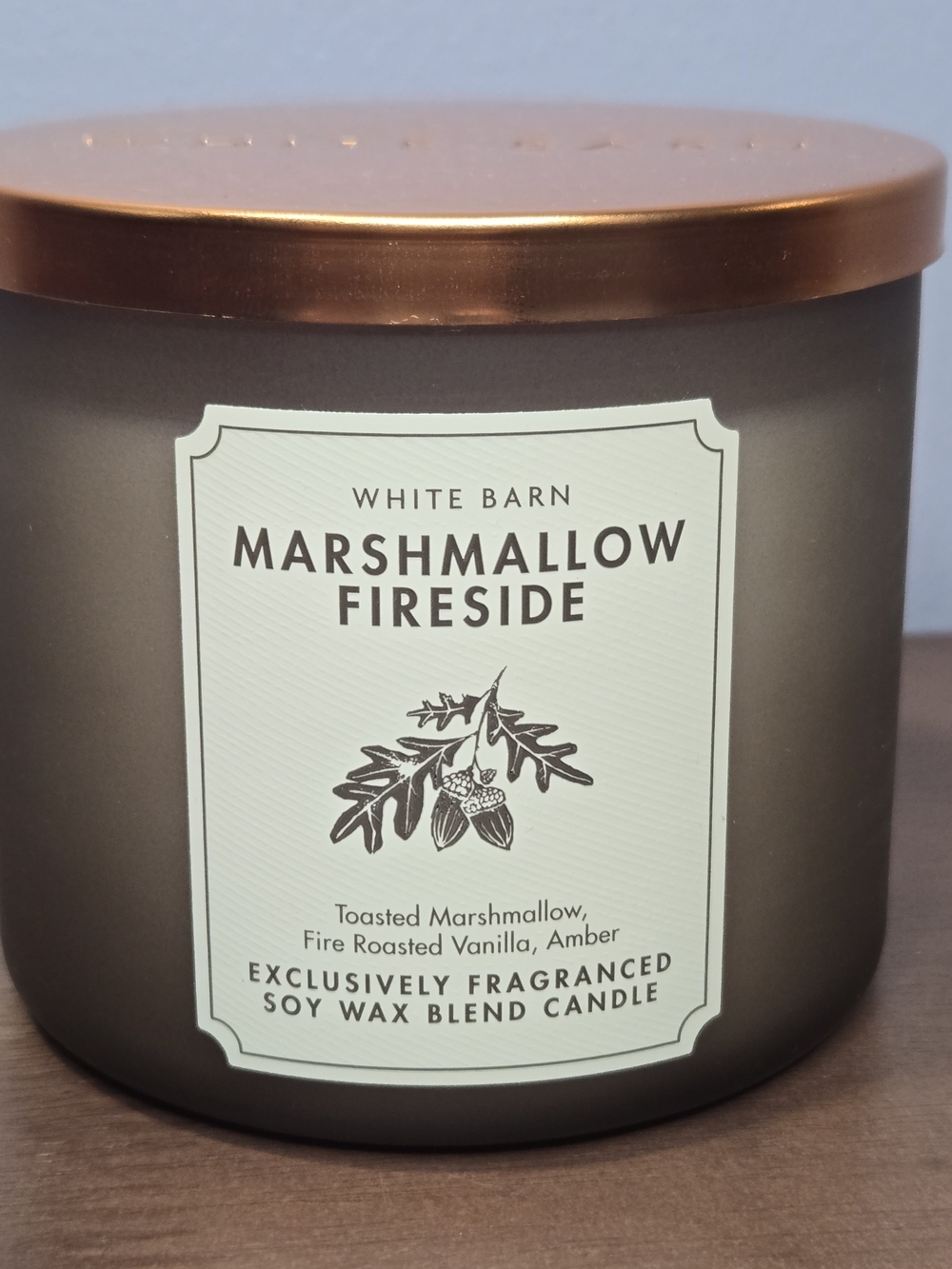 White Barn Marshmallow Fireside Candle - Bath & Body Works Large 3 Wick Soy 14.5